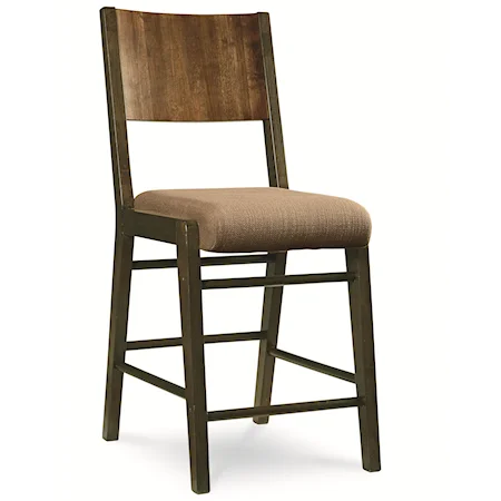 Pub Chair with Upholstered Seat